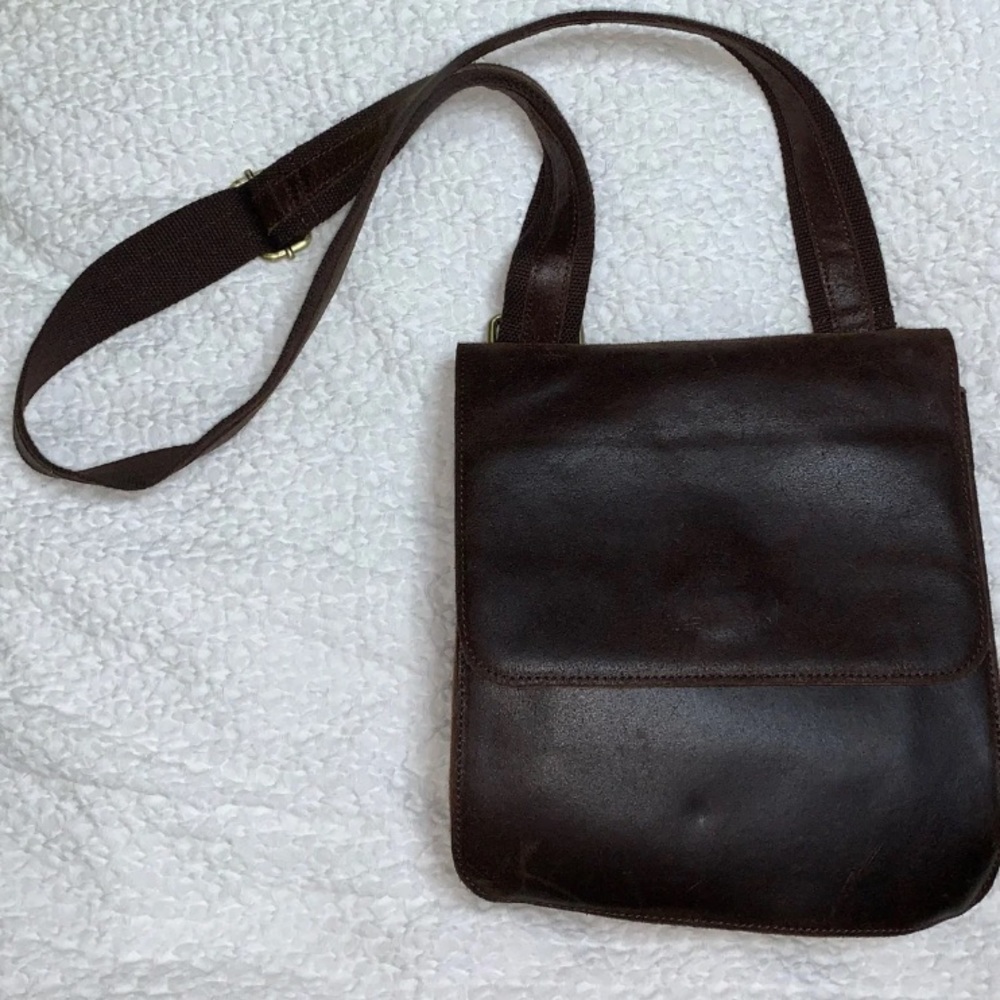 Authentic leather crossbody